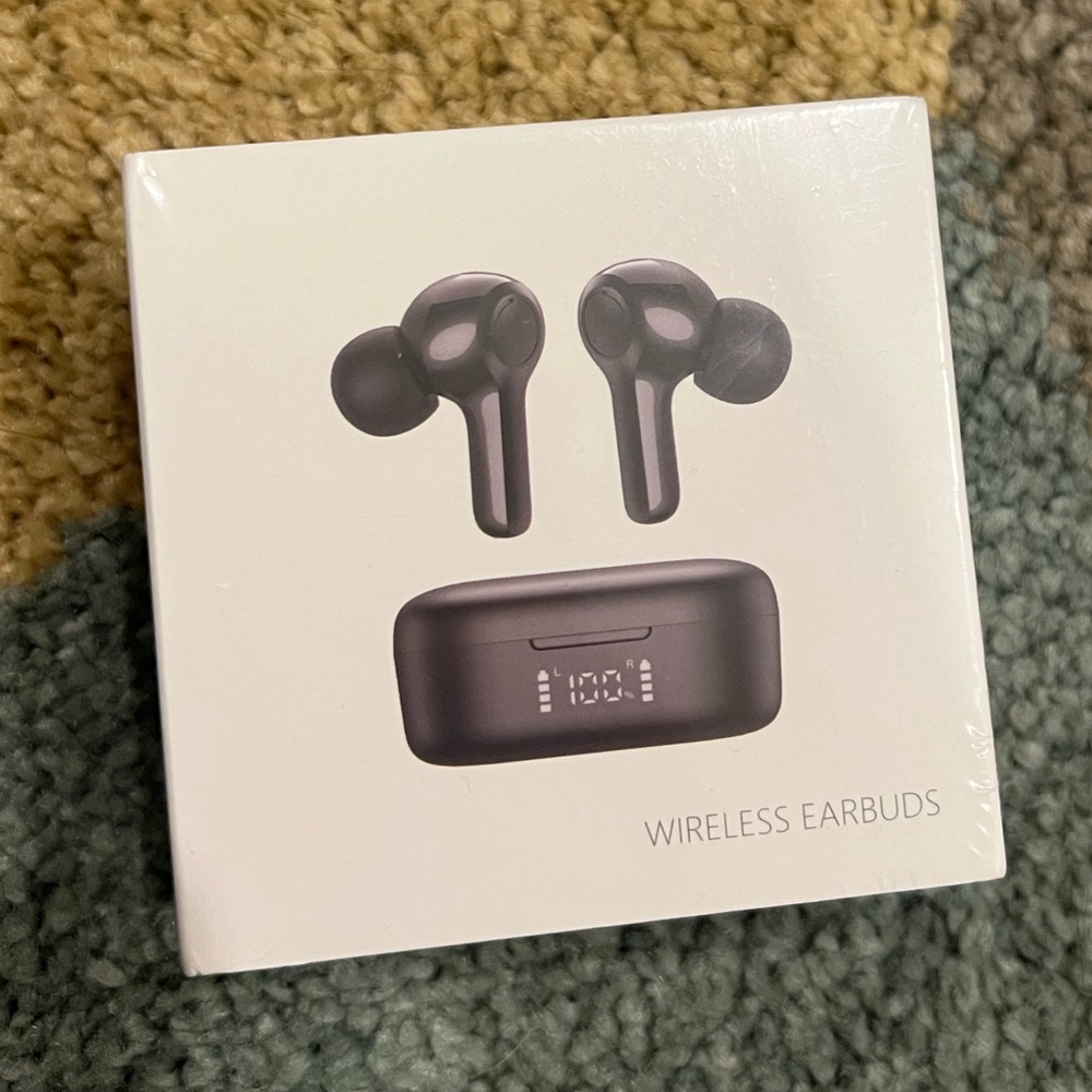 Wireless Earbuds Black Bluetooth NEW